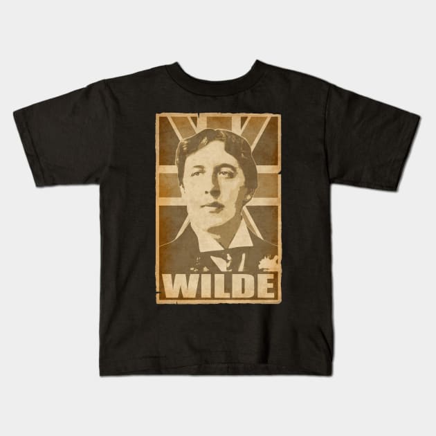 Oscar Wilde America Kids T-Shirt by Nerd_art